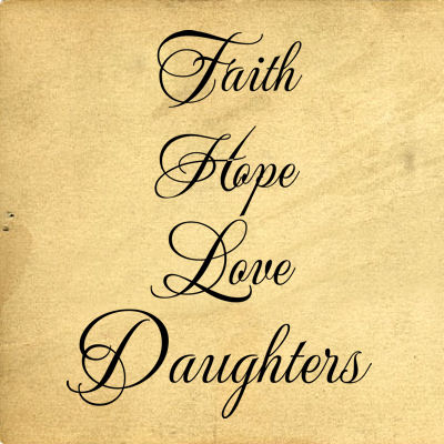 Faith Hope Love Cursive