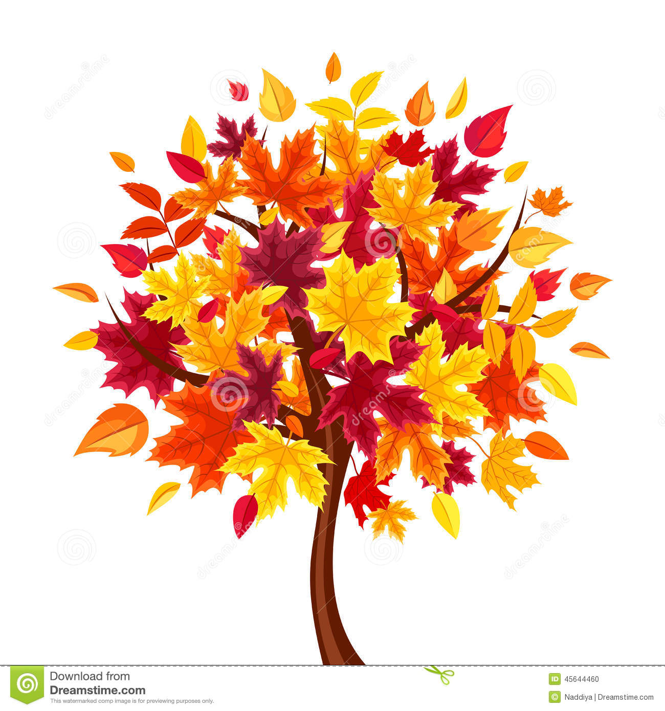 Fall Tree Vector Illustration