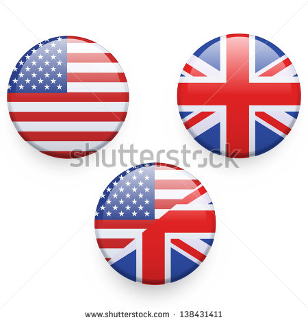 Flags Of The United States And The United Kingdom