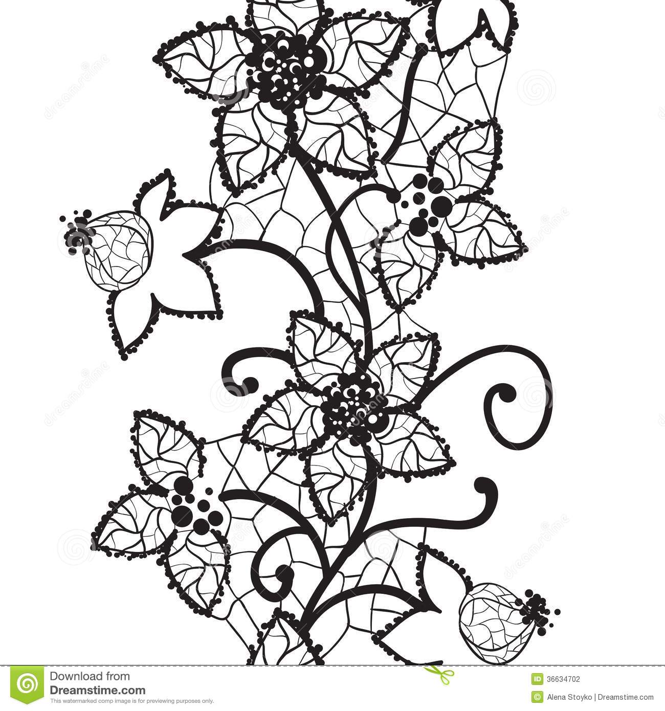 Floral Lace Vector