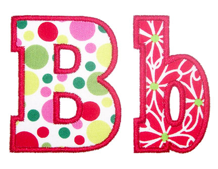 Free Applique Alphabet Letters