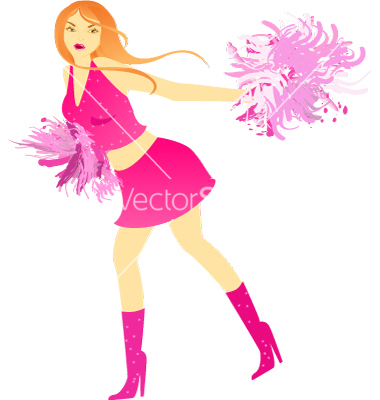 Free Cheerleader Vector Art