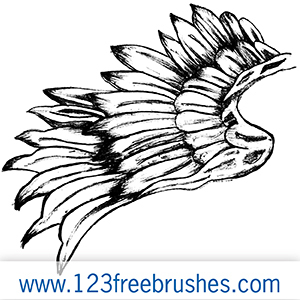 Free Large Vector Wings Brush