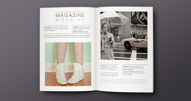 15 Magazine Spread Mockup PSD Images