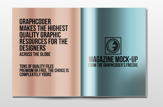 Free Magazine Mockup PSD