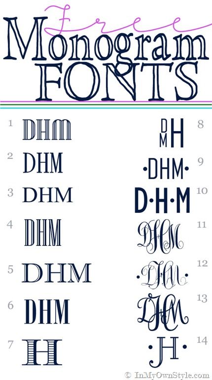 9 Make Your Own Monogram Font Images