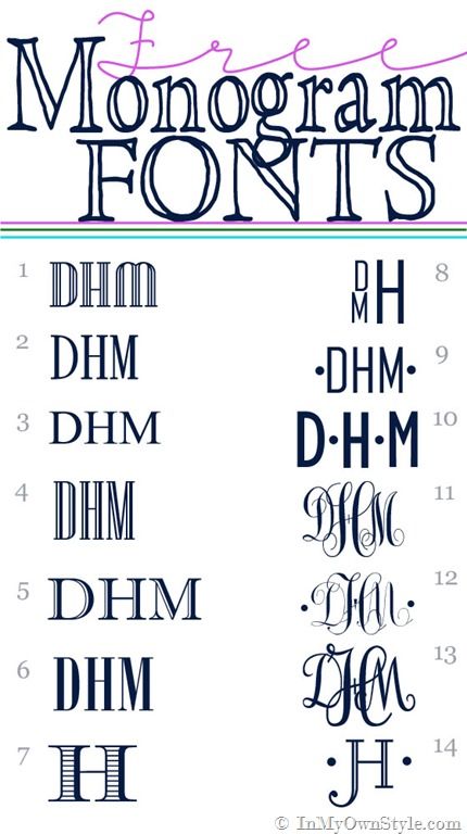 Free Monogram Fonts Free Monogram Fonts