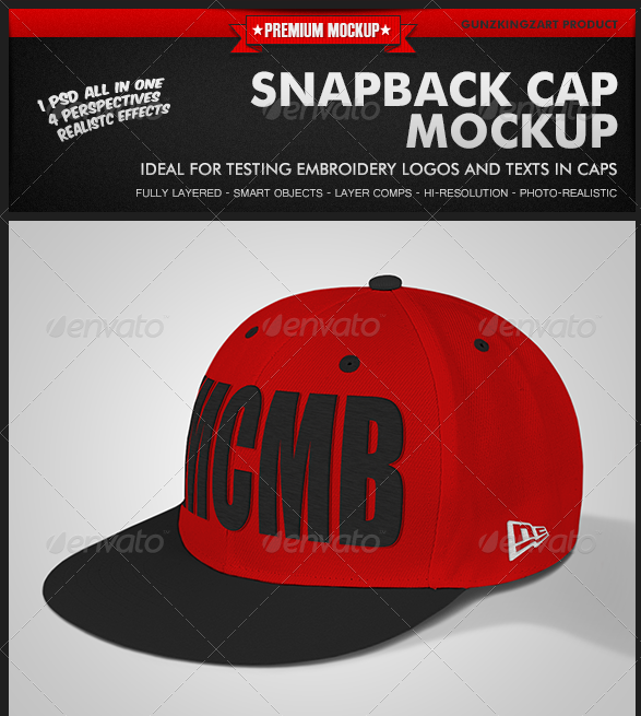 Free Psd Mock Up Snapback Hat