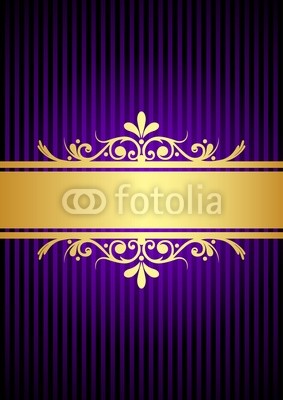 Free Vintage Purple and Gold Wallpaper