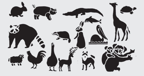 Free Zoo Animal Stencils