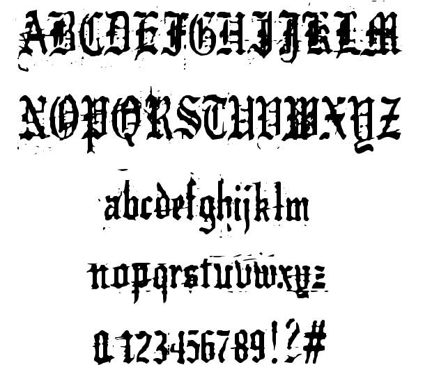 German Gothic Font