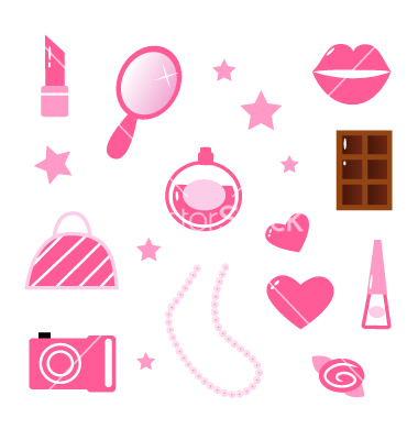 Girly Social Media Icons