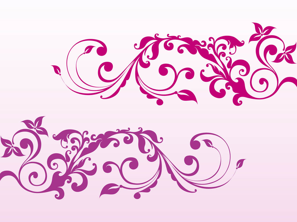 Girly Swirls Clip Art