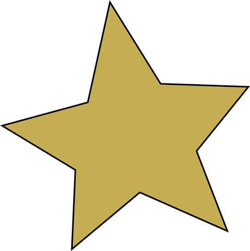 Gold Star Clip Art