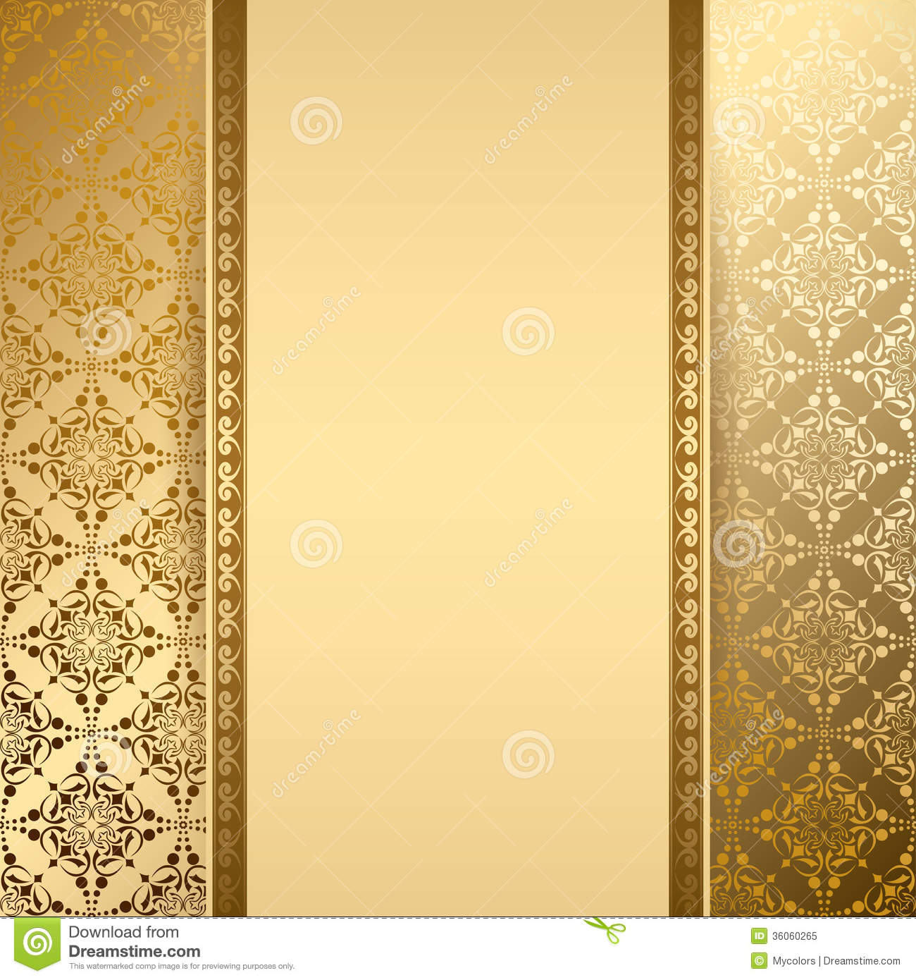 gold vintage vector patterns_155601