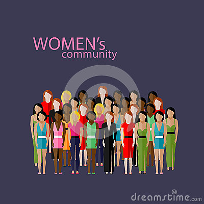 Group of Women Illustration