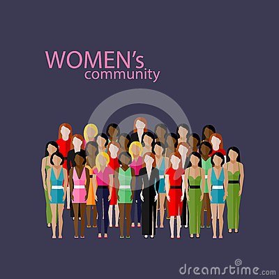Group of Women Illustration Group of Women Illustration