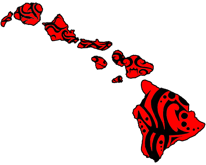 Hawaiian Island Tribal Design Hawaiian Island Tribal Design