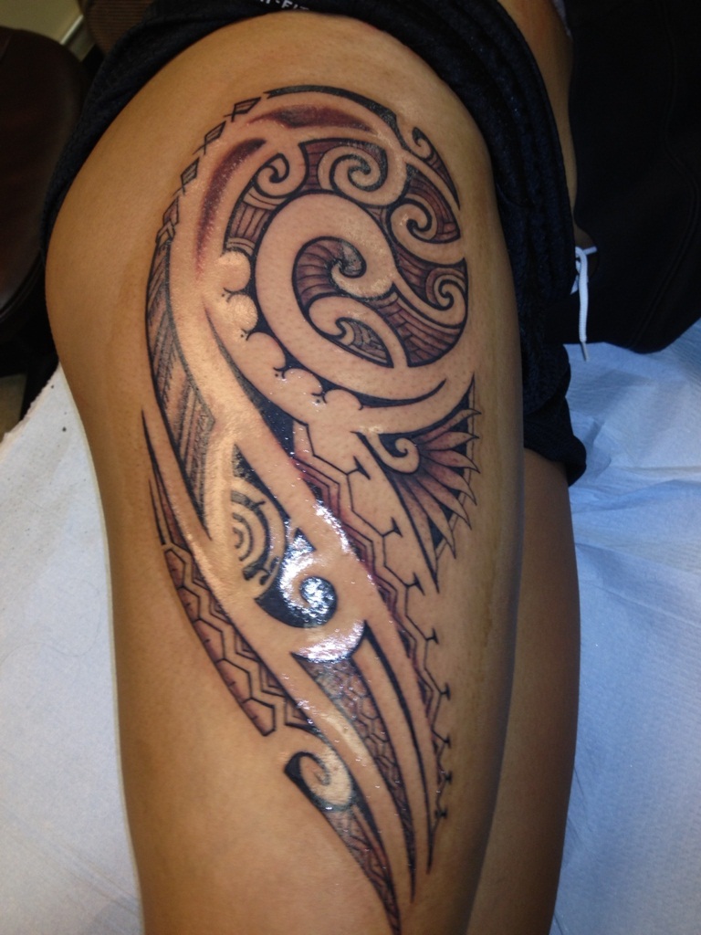 Hawaiian Tribal Tattoos Women