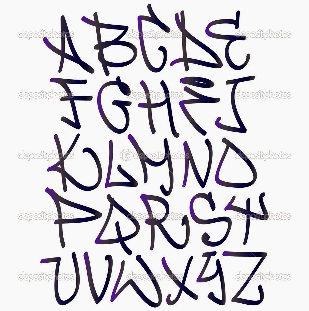 Hip Hop Graffiti Font Alphabet