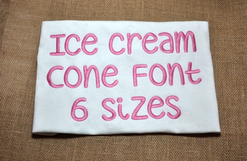 Ice Cream Cone Font