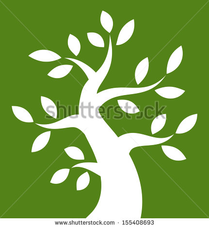 Icon Green Tree Background