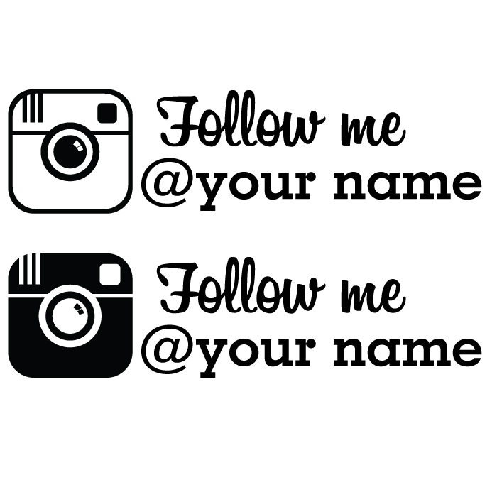 Instagram Follow Me Stickers