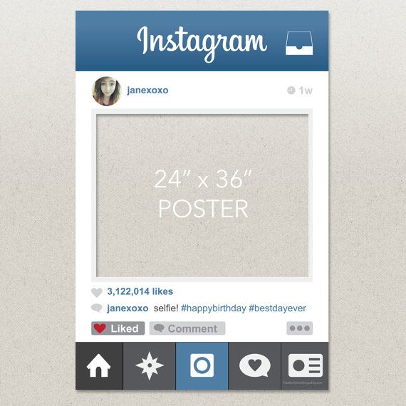 Instagram Frame Prop Template