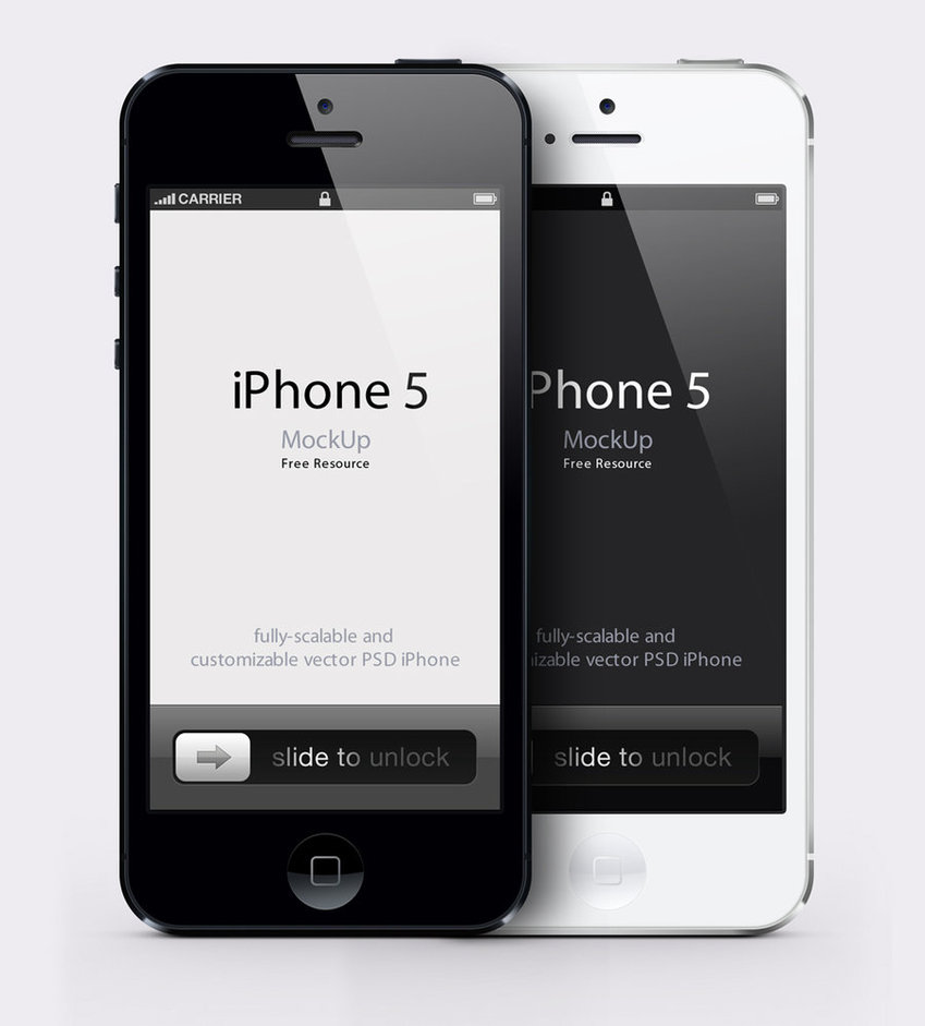 iPhone 5 Template Vector