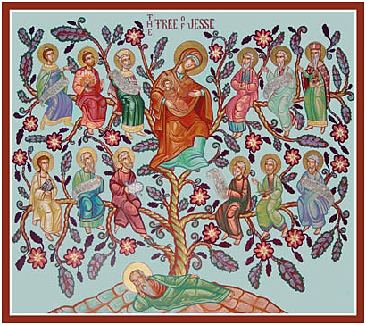 Jesse Tree Orthodox Icon