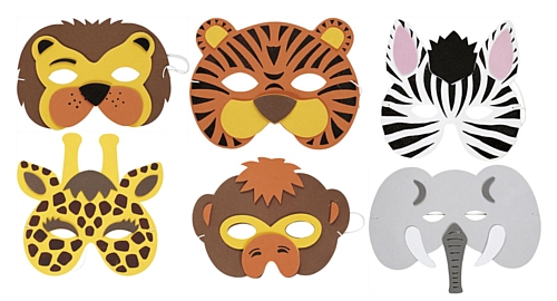 Jungle Animal Mask Templates