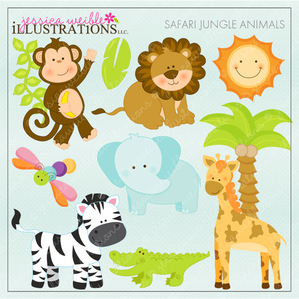 16 Safari Animal Templates Images - Jungle Animals Baby Shower Clip Art,  Zoo Animal Masks Templates and Baby Jungle Animal Templates /  