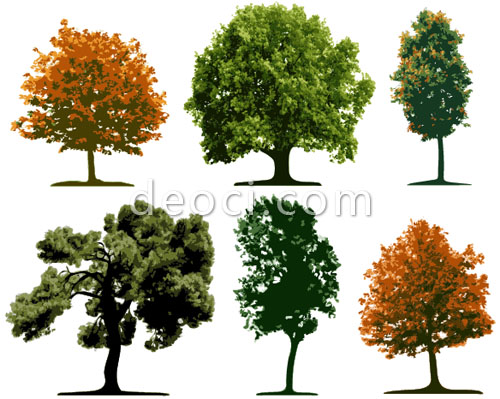 Landscape Plan Trees Vector Free