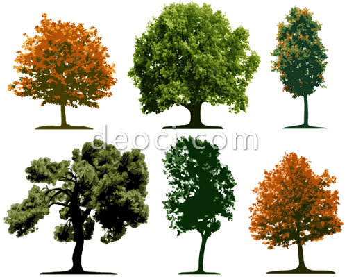 Landscape Plan Trees Vector Free Landscape Plan Trees Vector Free