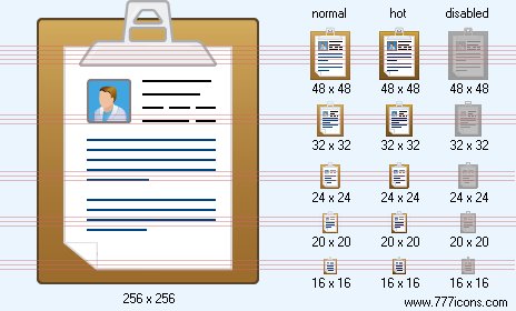 Medical Chart Notes Icon Medical Chart Notes Icon