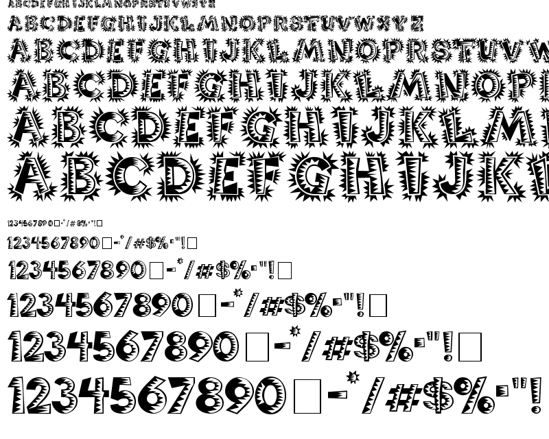 Mexican Style Fonts Alphabets