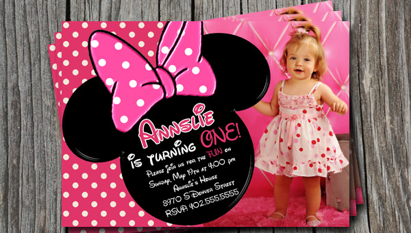 Minnie Mouse Invitations Templates Free