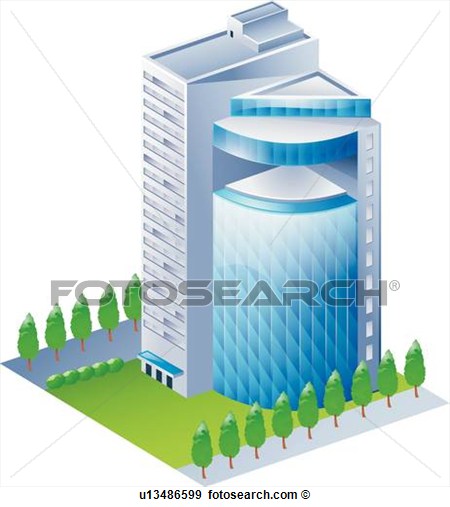 Modern Architecture Buildings Clip Art