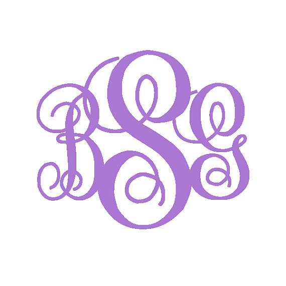 Monogram Script Embroidery Font Monogram Script Embroidery Font