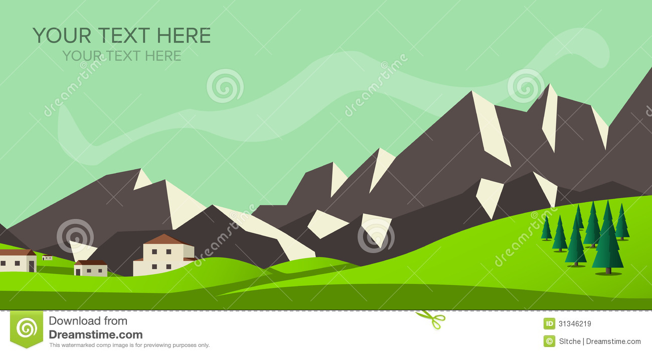 Mountain Banner Vector