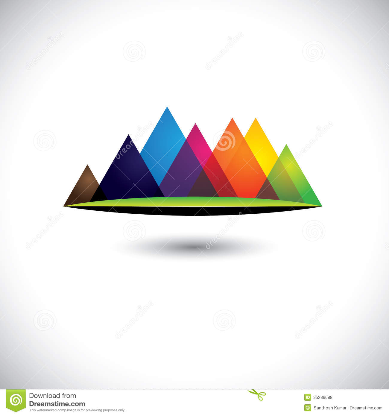 Mountain Range Graphic