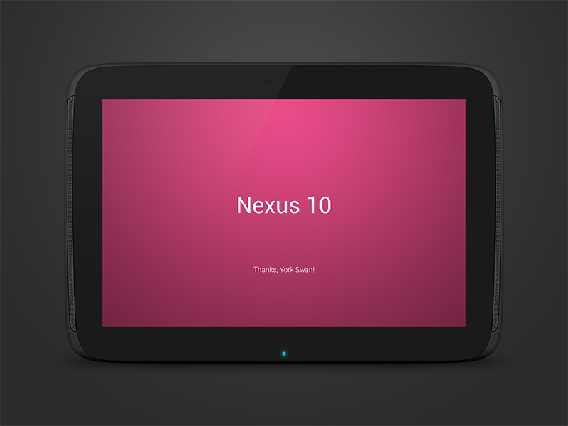 Nexus 10 PSD Mockup
