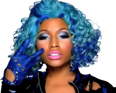 Nicki Minaj Blue Hair