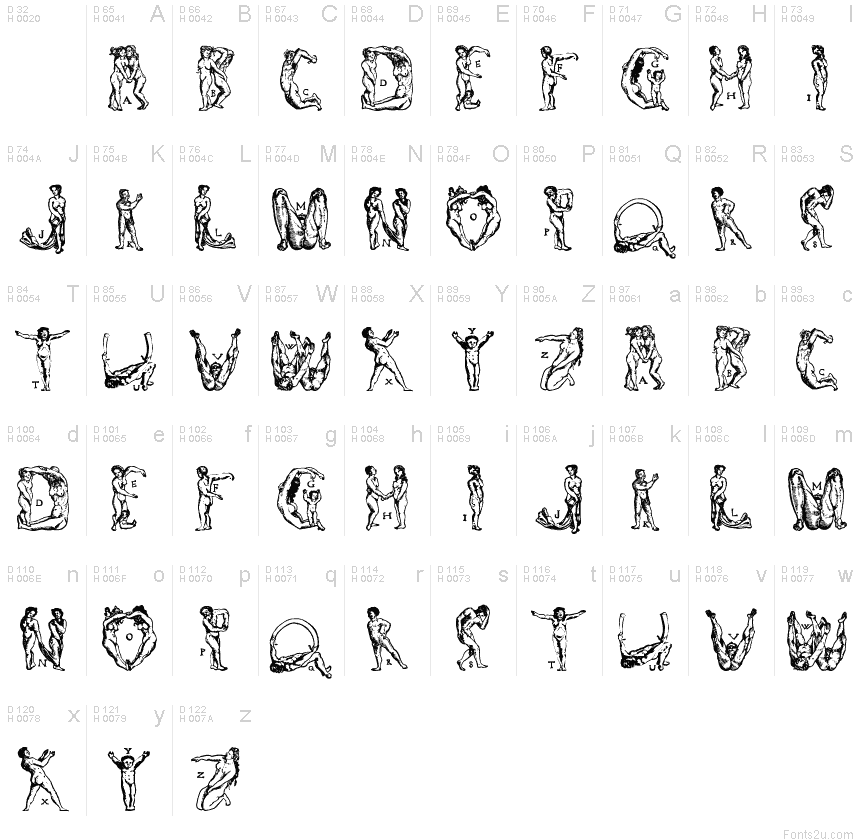 Old English Calligraphy Font Alphabet