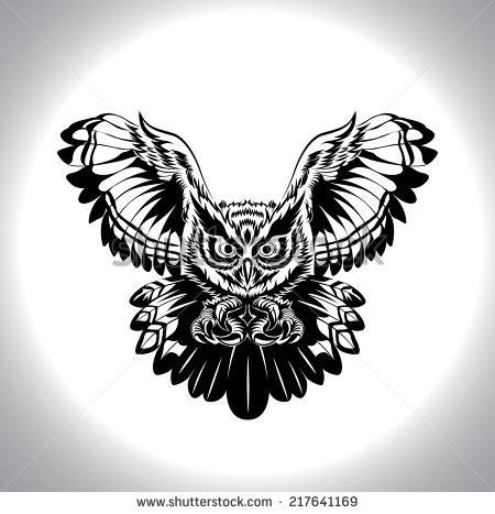 Owl Drawings Black and White Tattoo