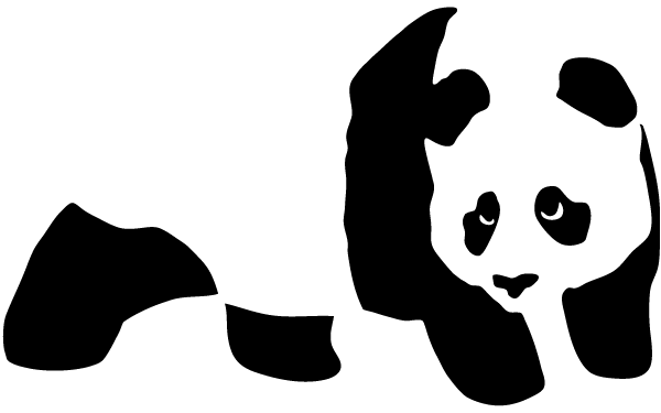 Panda Bear Stencil