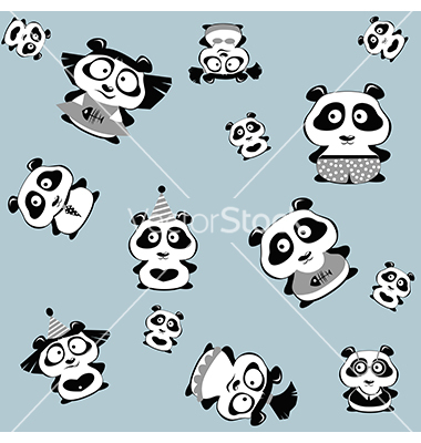 Panda Bear Vector Art