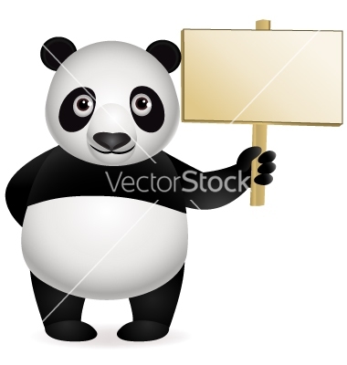 Panda Bear Vector Art
