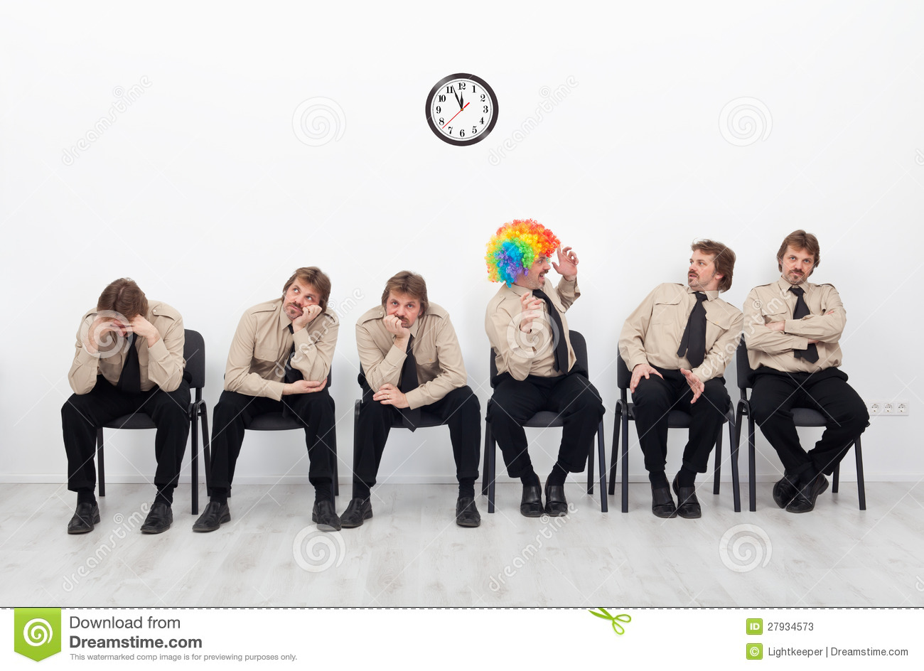 People Waiting for Job Interview