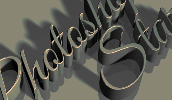 Photoshop CS6 3D Text Effects